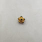 18 Karat Gold Stone Studded Wheel Spacer Beads 7mm
