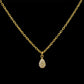 14k Gold White Diamond Charm Pendant - SAR Gems