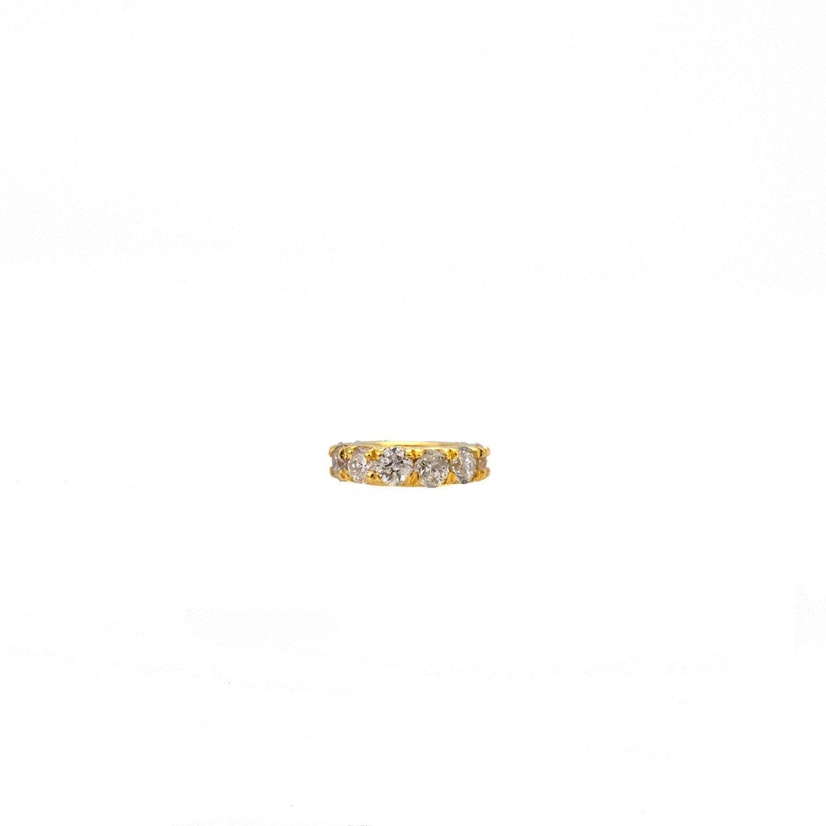 14k Solid Yellow Gold Diamond Wheel Spacer 5mm - SAR Gems