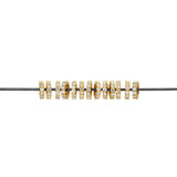 14k Solid Yellow Gold Diamond Wheel Spacer 5mm - SAR Gems
