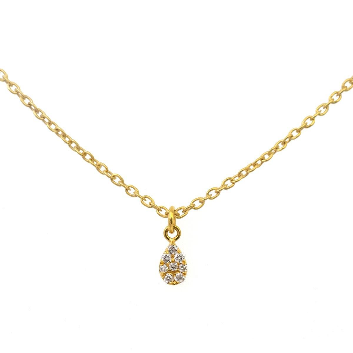 14k Solid Gold Diamond Charm Pendant - SAR Gems