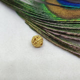 18 Karat Solid Yellow Gold Fancy Spacer Antique Beads 7mm