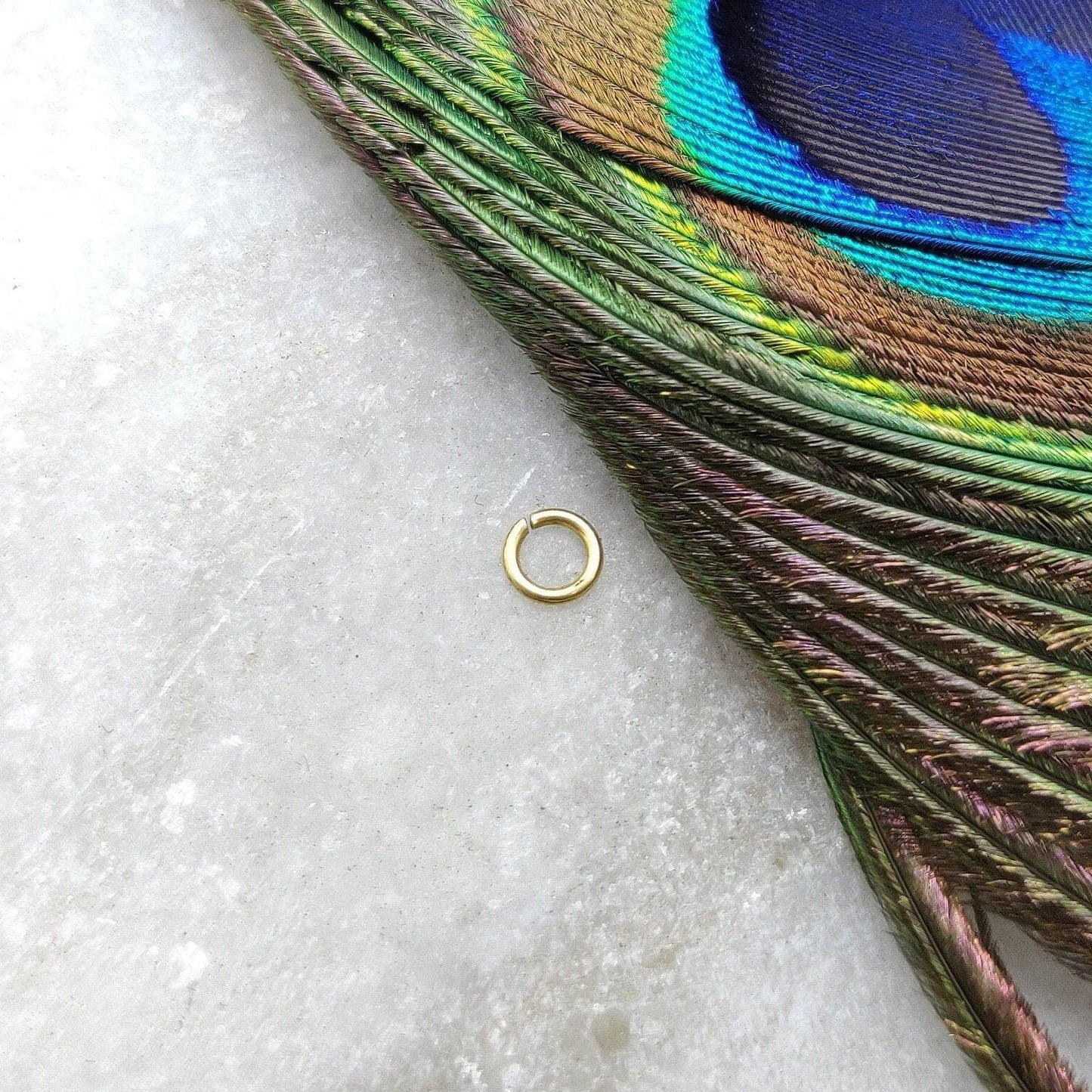 18KTT Gold Jump Ring For Making Jewelry Sold as 5 pcs