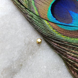 18K Yellow Gold Faceted Nugget Gold Spacer Bead Sold as 4 pcs – Textured Finish