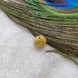 18 Carat Solid Yellow Gold Fancy Gold Spacer Bead Components 7x8mm