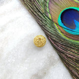 18 Carat Solid Yellow Gold Round Spacer Ball Beads-10 MM