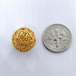 18K Gold Filigree Rondelle Spacer Beads 10x13mm