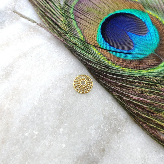 Spacer 18KT Gold Bead Cap DIY Craft Jewelry