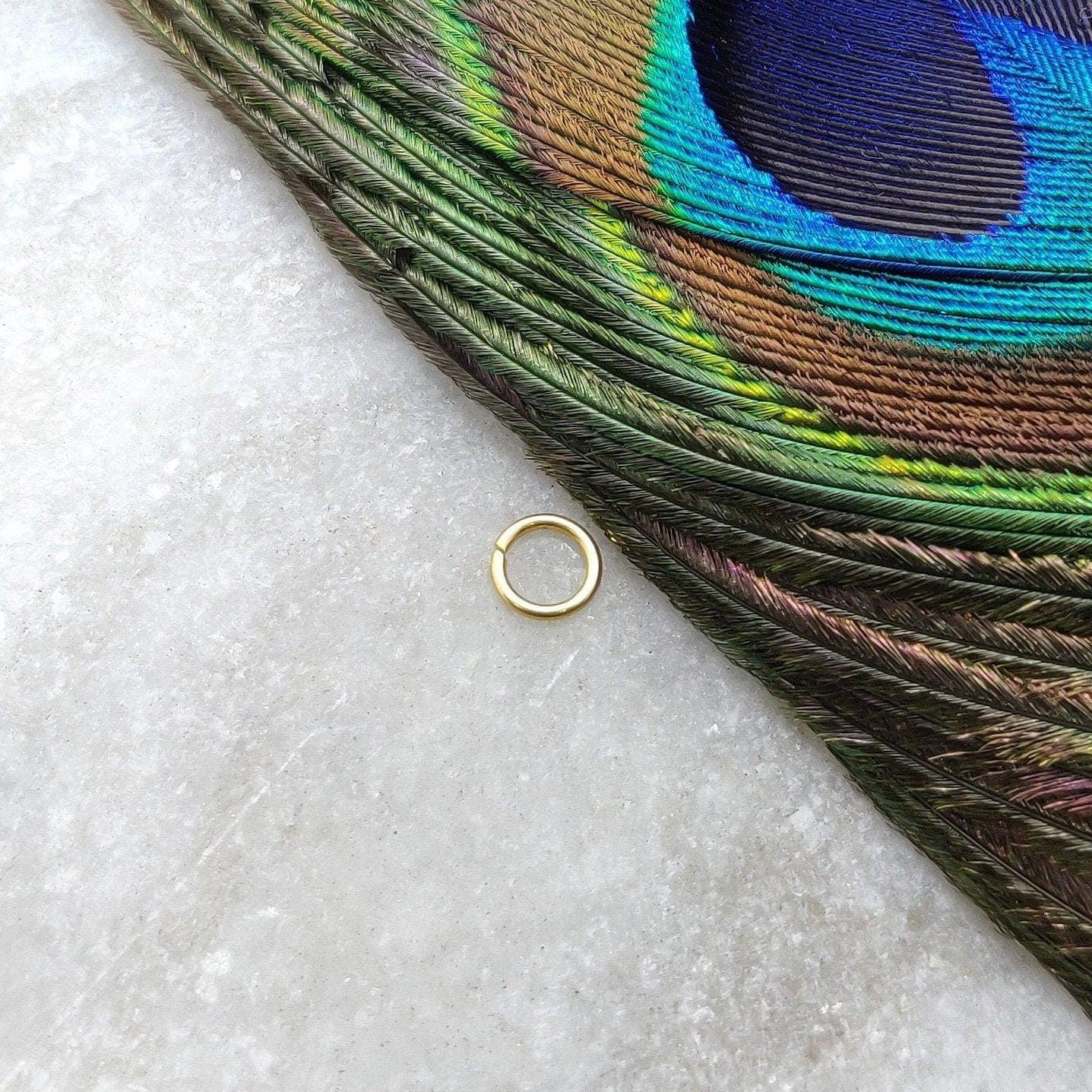 18 Carat Gold Plain Jump Ring Sold as 4 pc: Smooth Finish