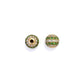 14k Solid Yellow Gold Pave Diamond & Tsavorite Ball Beads 6mm