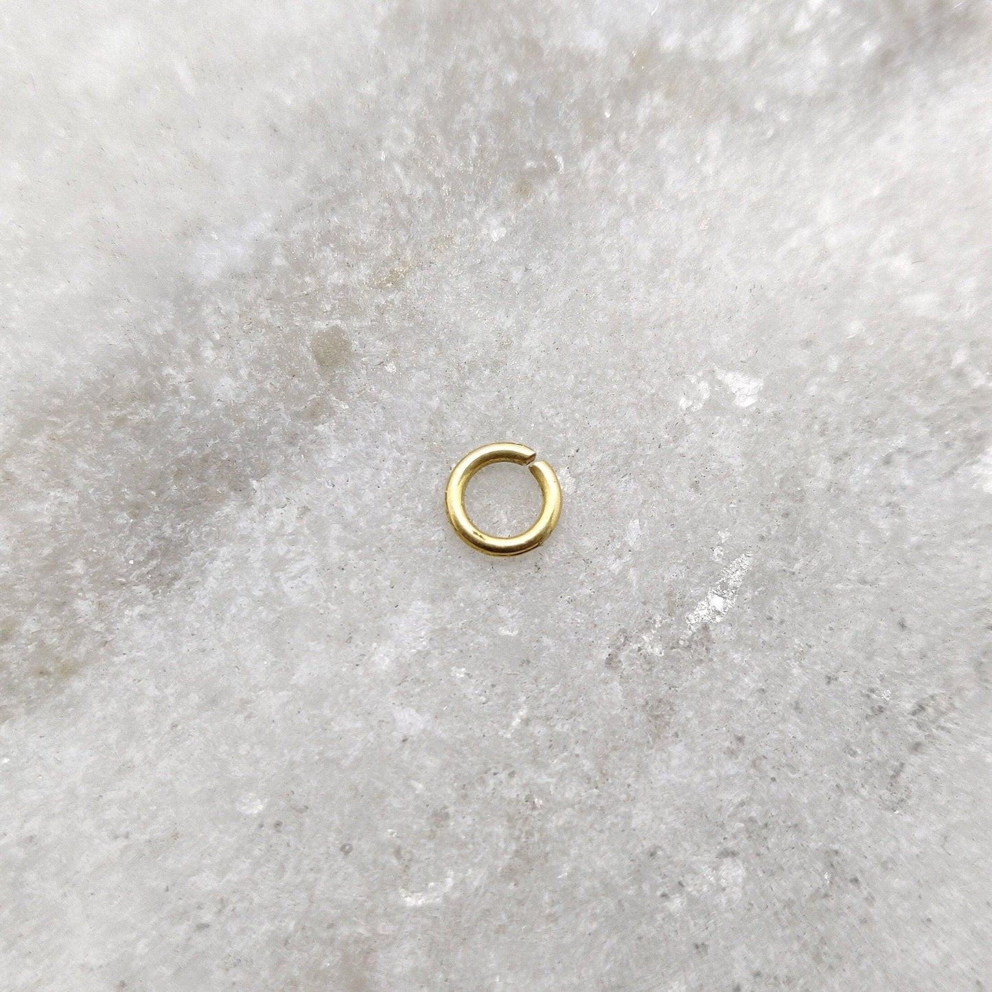 18KTT Gold Jump Ring For Making Jewelry Sold as 5 pcs