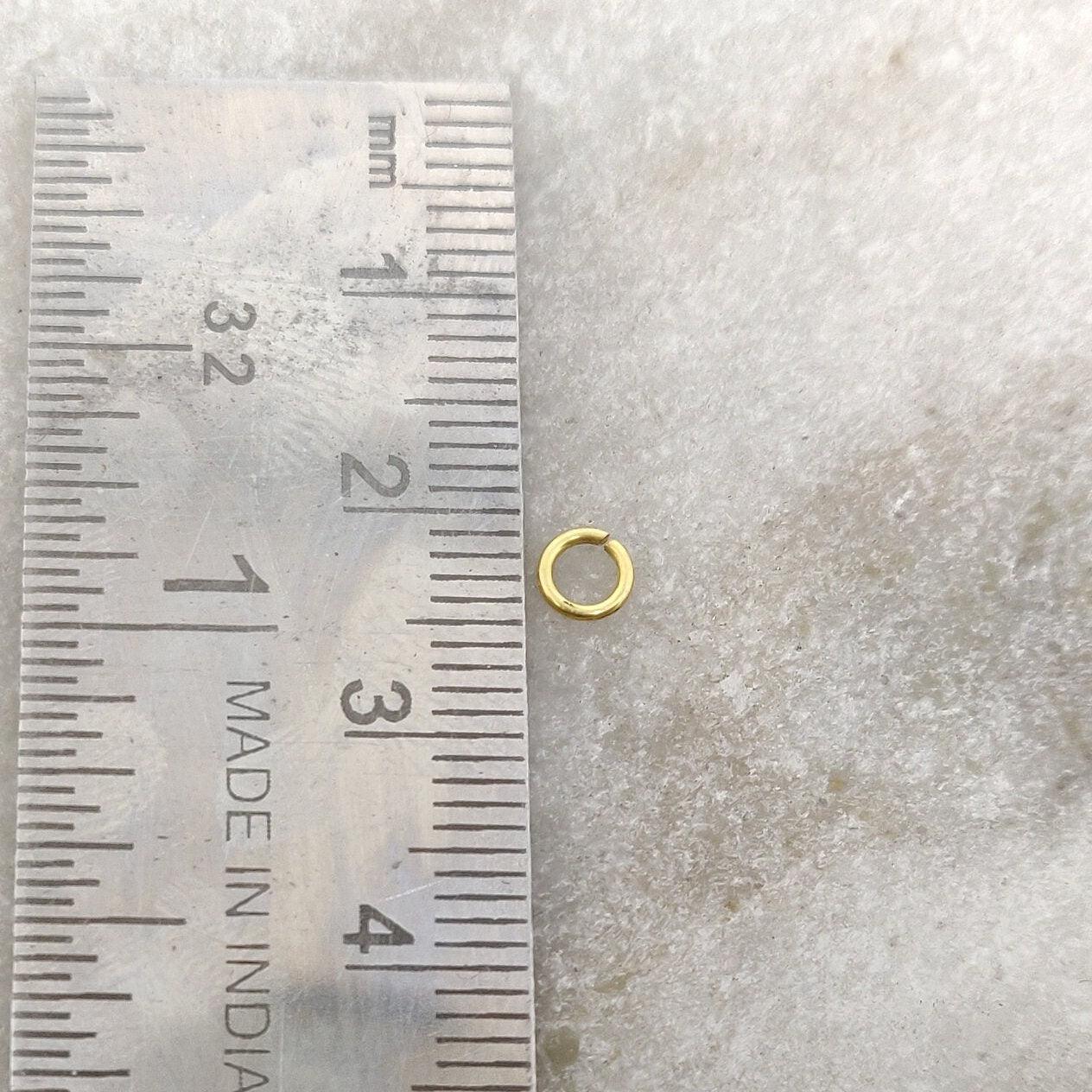 18KTT Gold Jump Ring For Making Jewelry Sold as 5 pcs