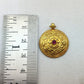 18k Yellow Gold Vintage Ruby Charm Pendant