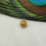 18 karat Pure Yellow Gold Drum Gold Spacer Bead Components 6mm