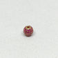 14k Solid Gold Ruby Ball Spacer Beads 4mm