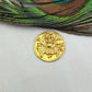 Ancient Coin 18K Yellow Gold Charm Handmade Vintage - SAR Gems