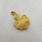 Solid 18k Yellow Gold Floral Style Vintage Pendant