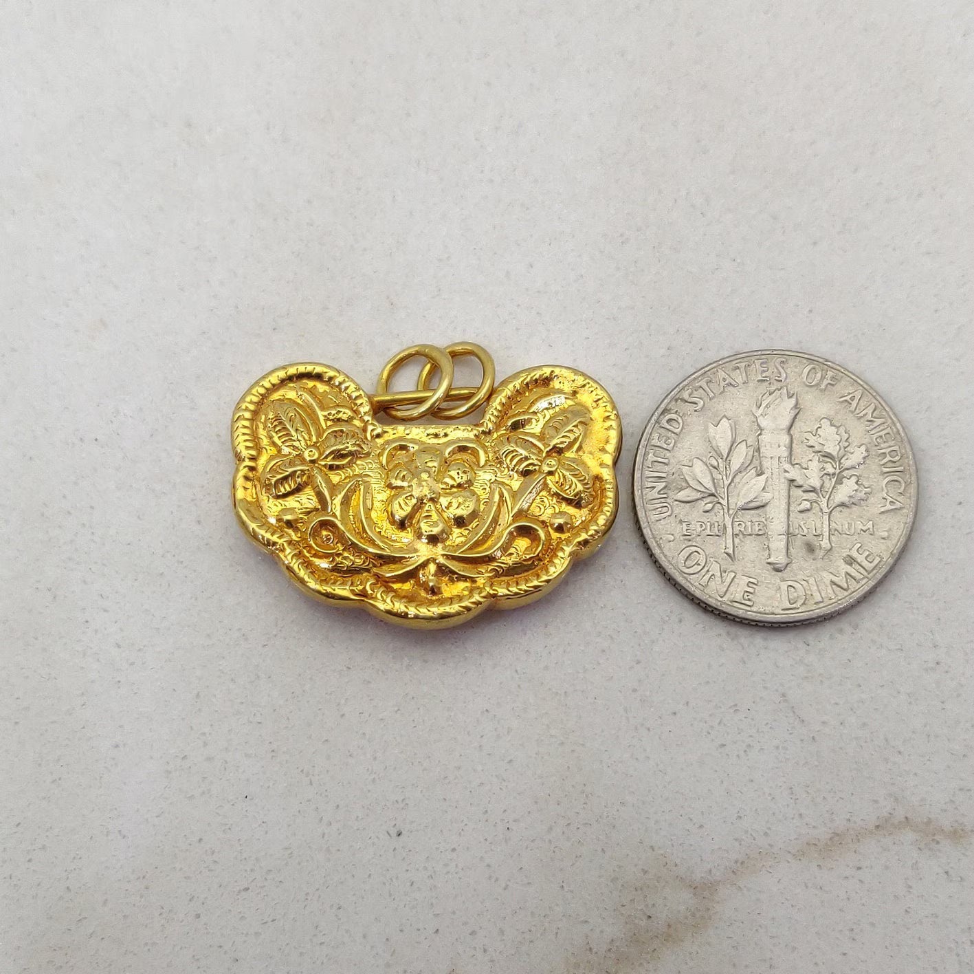 18k Yellow Gold Handmade Designer Pendant