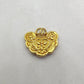 Yellow 18k Gold Floral Designer Charm Pendant