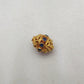 18 Karat Gold Stone Studded Oval Spacer Beads 15x11mm