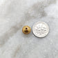 18 Karat Gold Rondelle Spacer Beads DIY Crafts 9x10mm