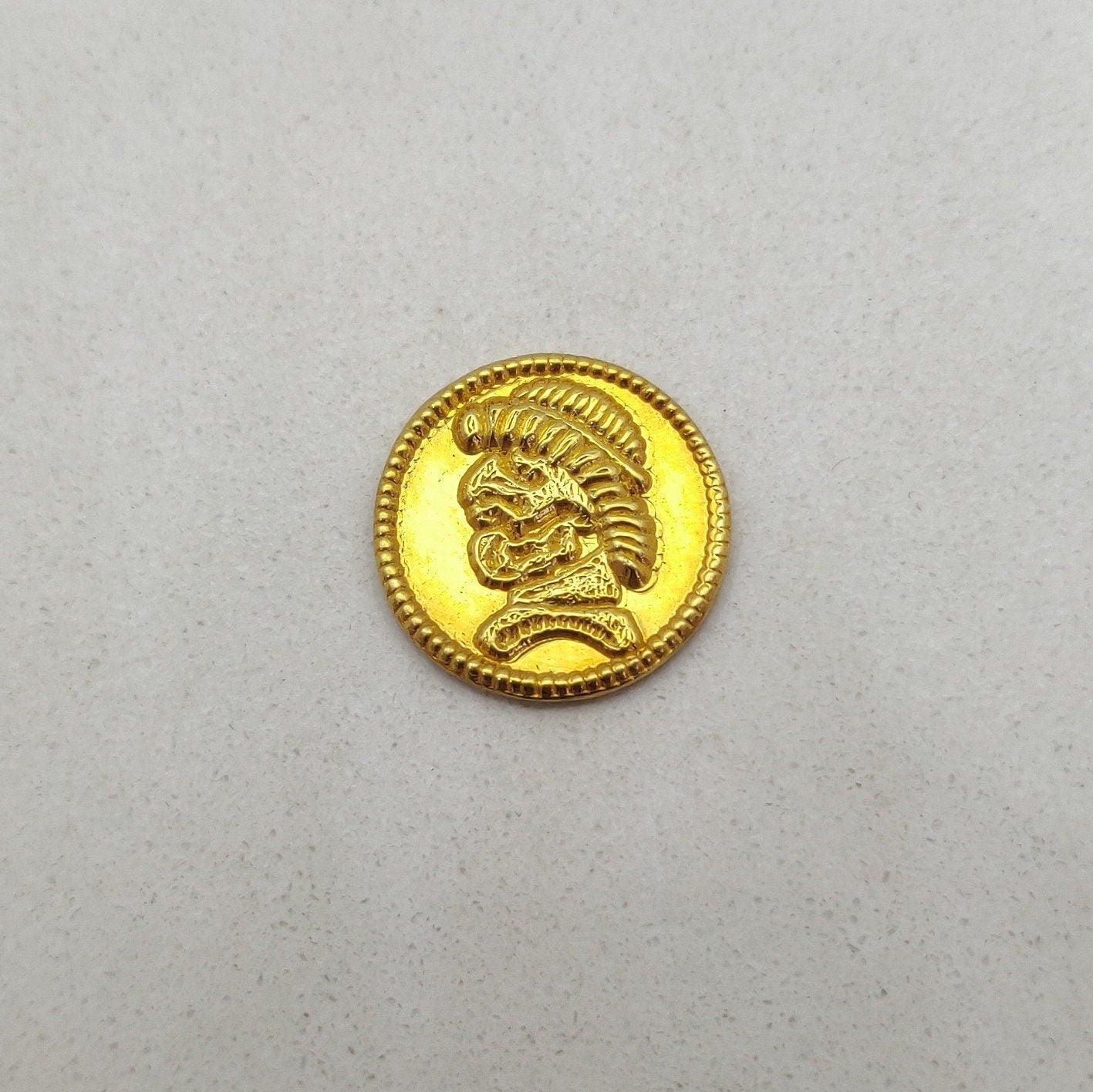 18 Karat Gold Antique Coin: Vintage Style
