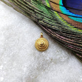 18k Solid Yellow Gold Dainty Charm Pendant 4x8mm - Sar Gems