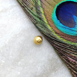 18 Carat Gold Plain Faceted Gold Spacer Bead Components Handcrafted Craft Supplies 6mm – Textured Finish