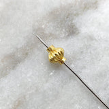 18KT Solid Yellow Gold Spacer Ball Beads-10X9 MM