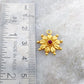 18K Solid Gold Floral charm Pendant For Her