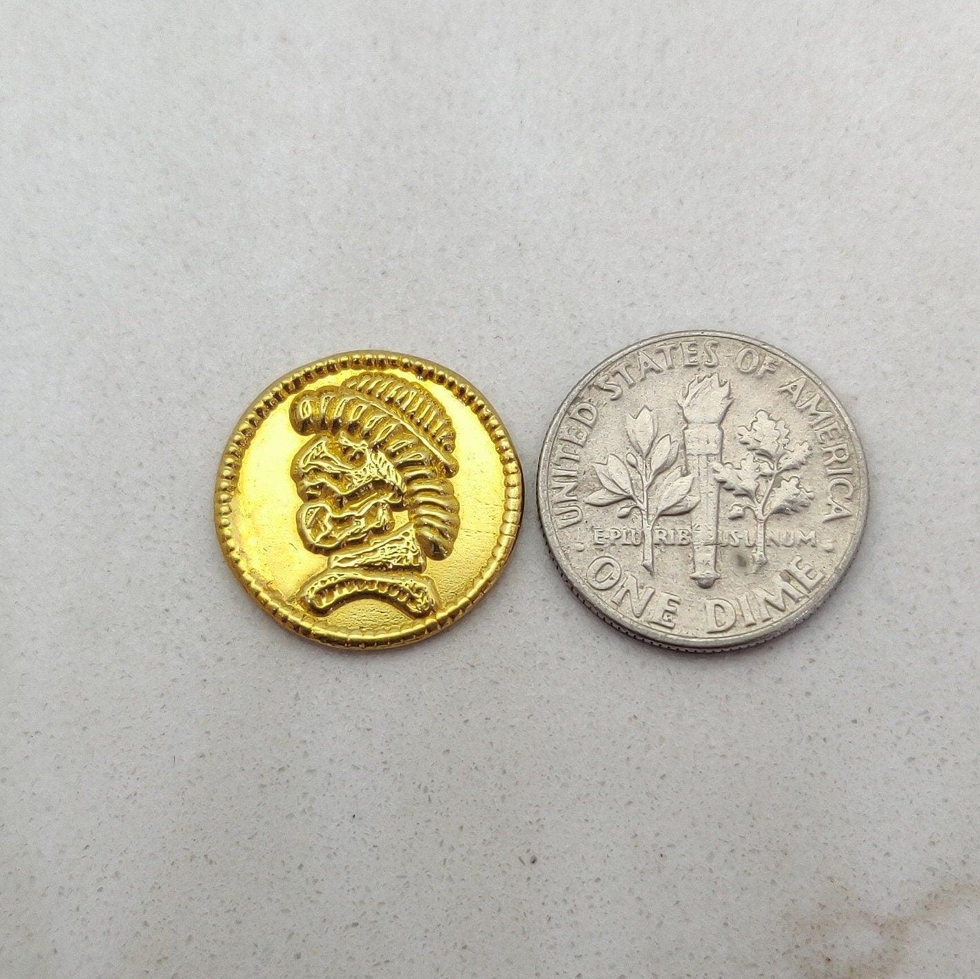 18k Solid Yellow Gold Coin Necklace Charm Finding - SAR Gems