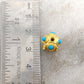 Handmade 18 Karat Gold Turquoise Stone Spacer Ball Bead