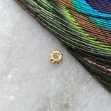 18 Carat Gold Spacer Wheel Gold Spacer Bead Components 4MM Sold as 2 Pcs