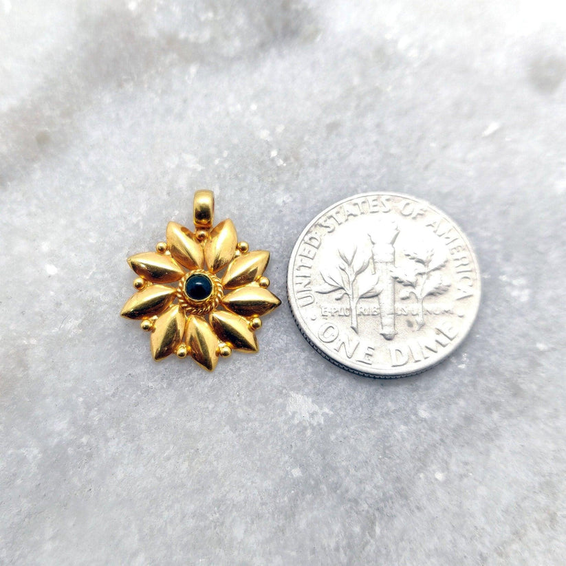 Handmade 18k Solid Gold Designer Charm Pendant