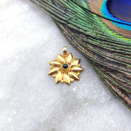 Handmade 18k Solid Gold Designer Charm Pendant