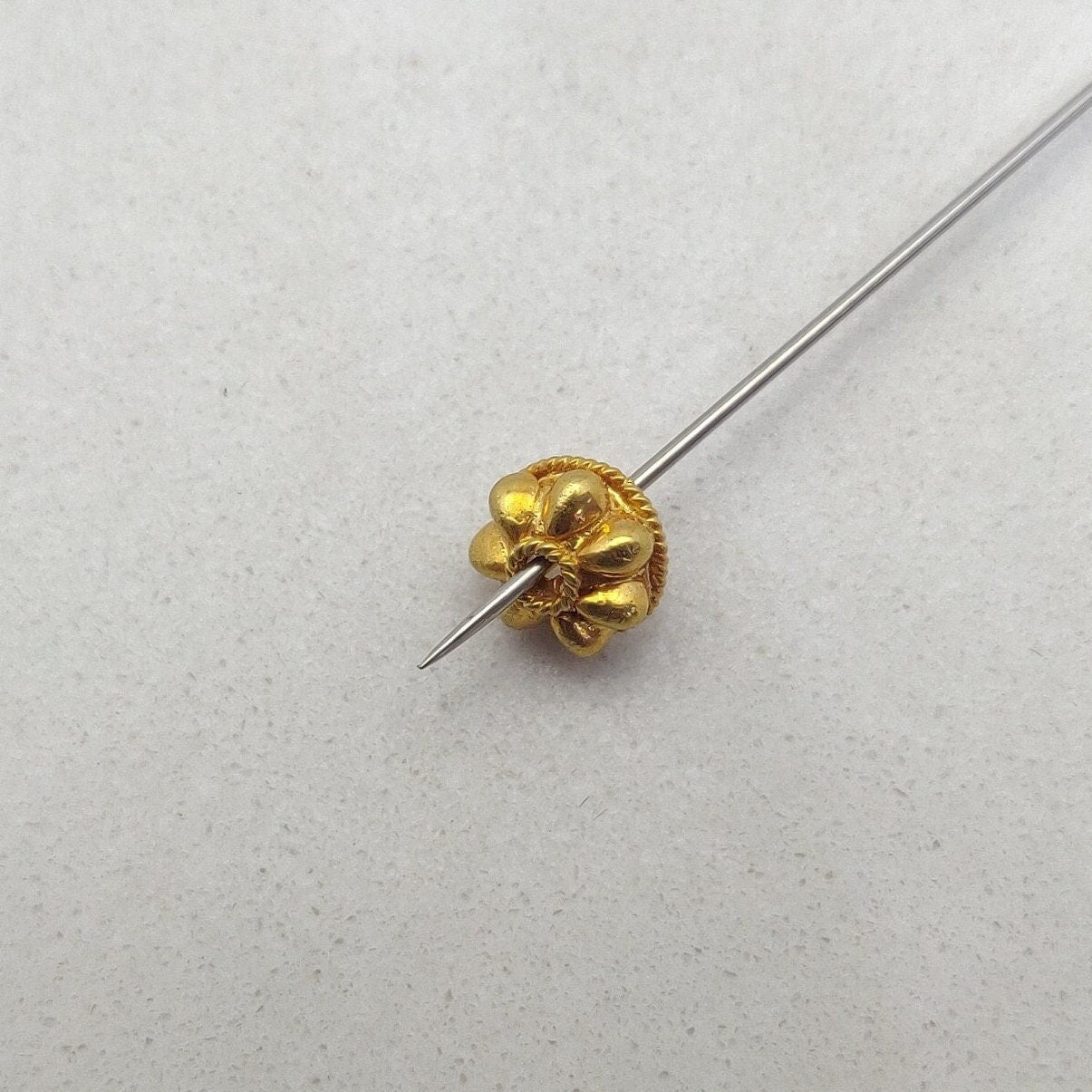 7mm 18k Gold Spacer Cap Beads