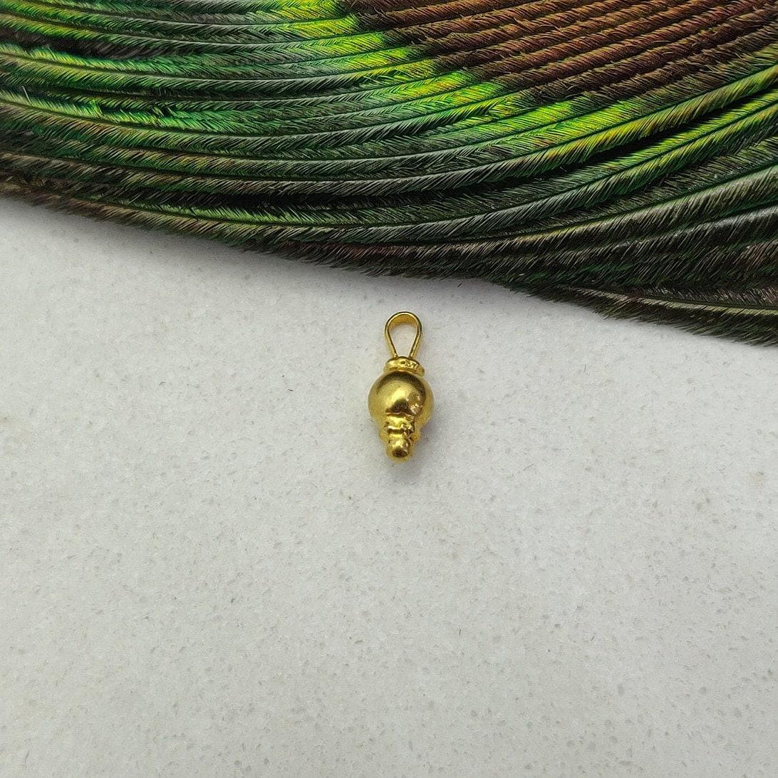 18k Solid Yellow Gold Ball Bead Charm 3mm - Sar Gems