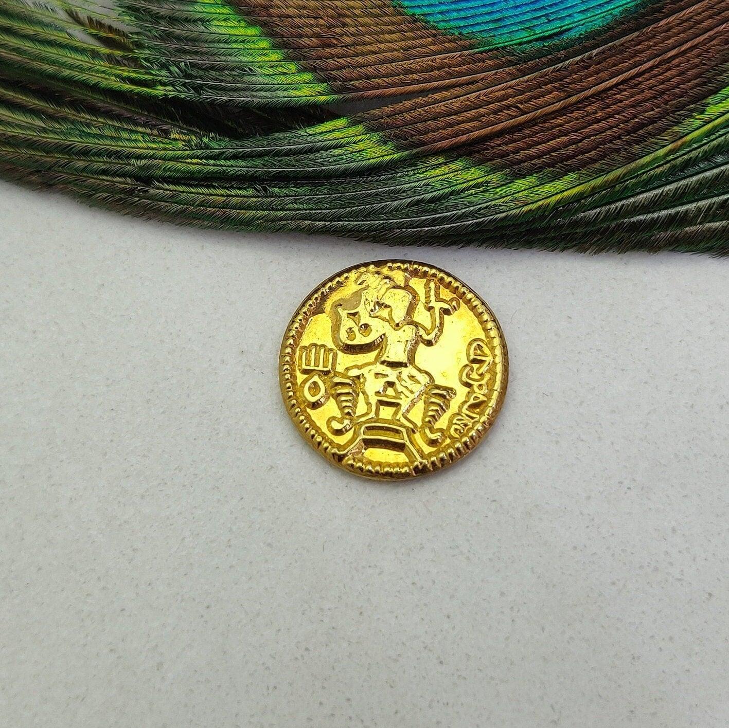 18 Karat Gold-Plated Charm Finding Jewelry Supplies Antique