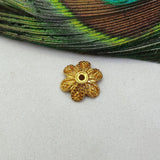 18K Solid Yellow Gold Spacer Caps 13MM