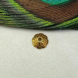18 Carat Yellow Gold-Plated Spacer Bead Cap Finding Craft 8mm