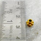 18K Gold Rondelle Tube Spacer Beads 6mm
