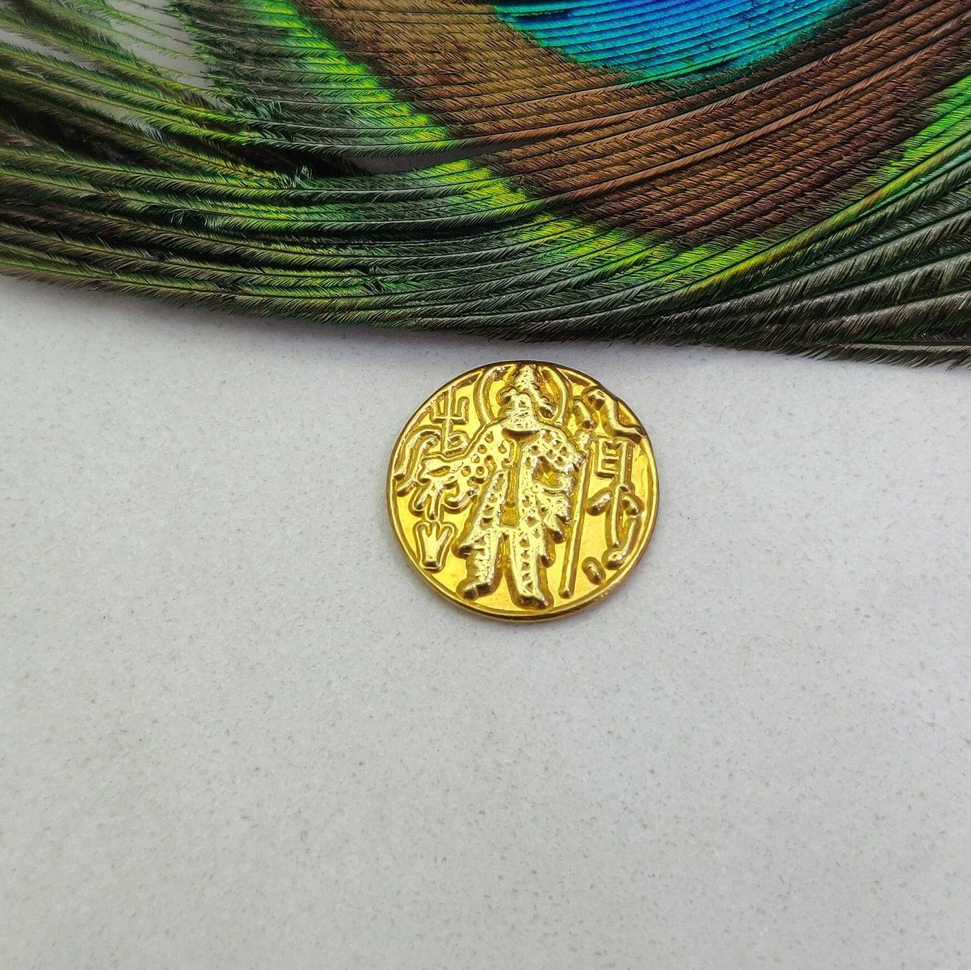 18 Karat Gold Antique Coin: Vintage Style