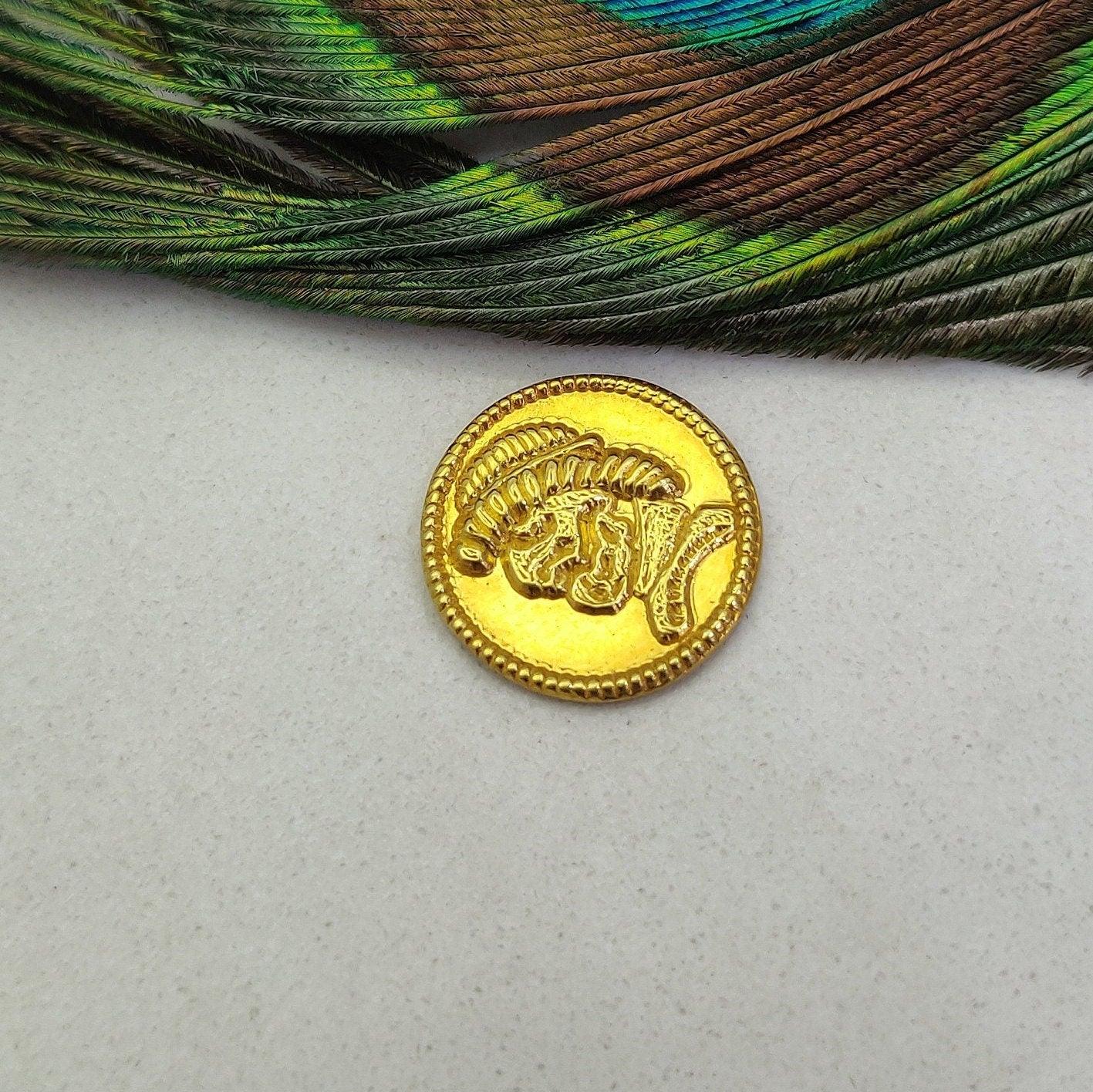 18 Karat Gold Antique Coin: Vintage Style