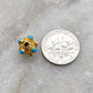 18K Gold Turquoise Spacer Beads 8mm