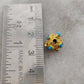 18K Gold Turquoise Spacer Beads 8mm