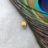 18 Carat Solid Yellow Gold Oval Lantern Gold Spacer Bead Components