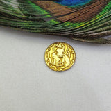 18k Gold Coin 17MM Necklace Coin Finding Charm - SAR Gems