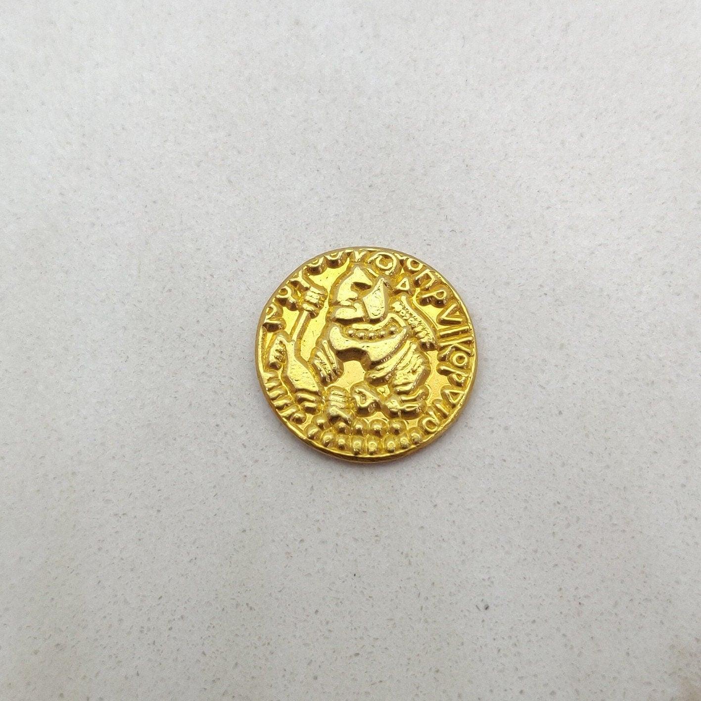 18k Solid Yellow Gold Coin Necklace Charm Finding - SAR Gems