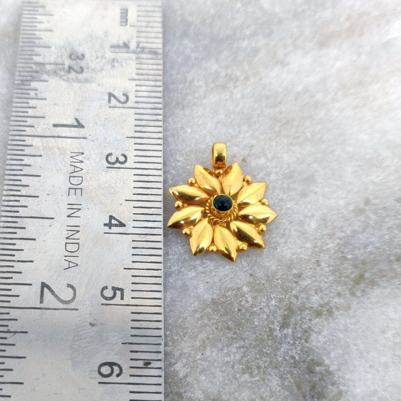 Handmade 18k Solid Gold Designer Charm Pendant