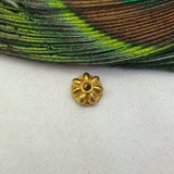 7mm 18k Gold Spacer Cap Beads